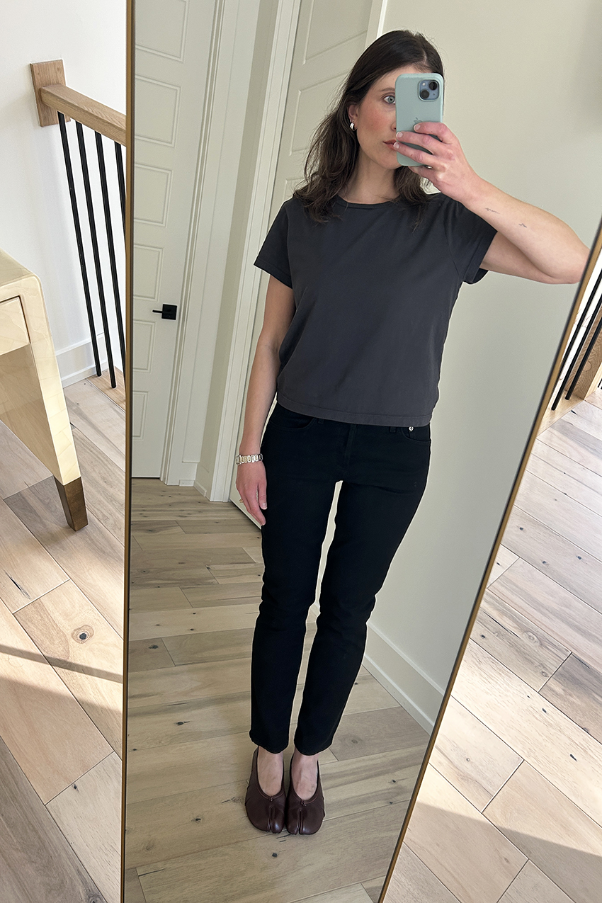 Agolde Cocktail Jeans try-on