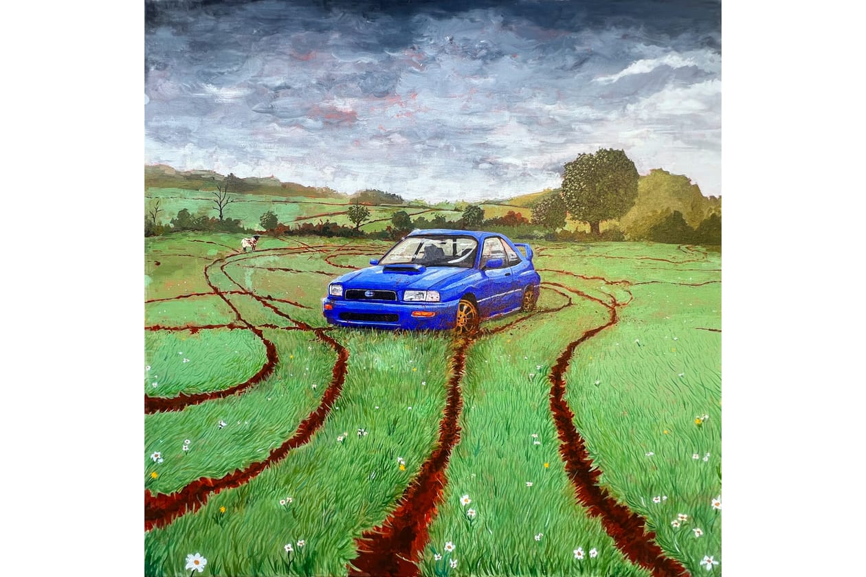 Reuben Dangoor 'This Lime Green and Pleasant Land' London Art Artworks