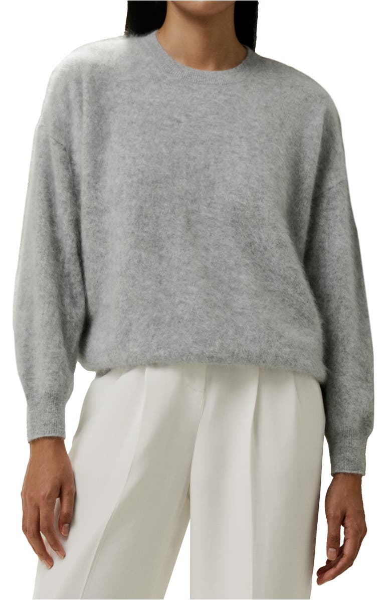Brushed Cashmere Pullover Sweater