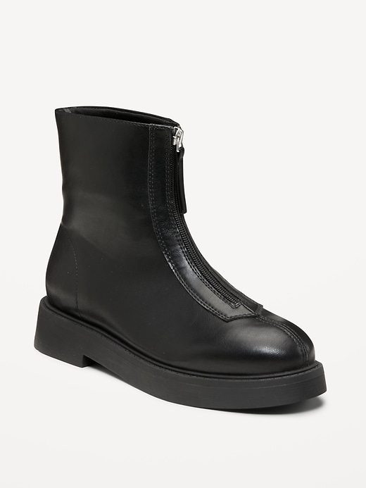 Zip Front Chelsea Boot for Women