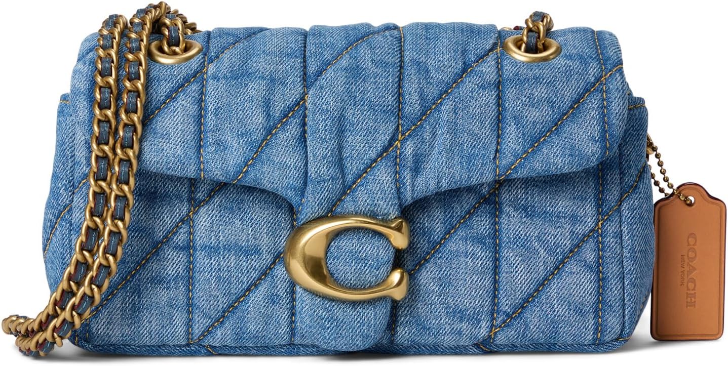 Coach Women&#039;s Quilted Denim Tabby Shoulder Bag 20, Indigo