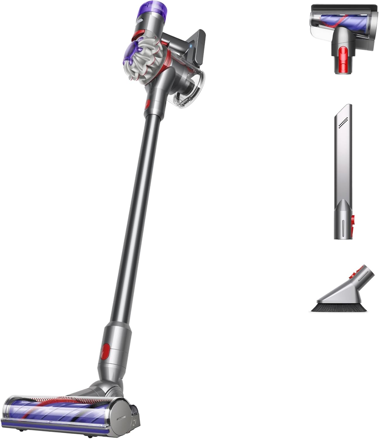 Dyson V8 Plus Cordless Vacuum, Cleans Hard Floors and Carpets, Detangles, Converts to Handheld, 115aw, 2 Power Modes, Up to 40 Minutes&amp;sup1;