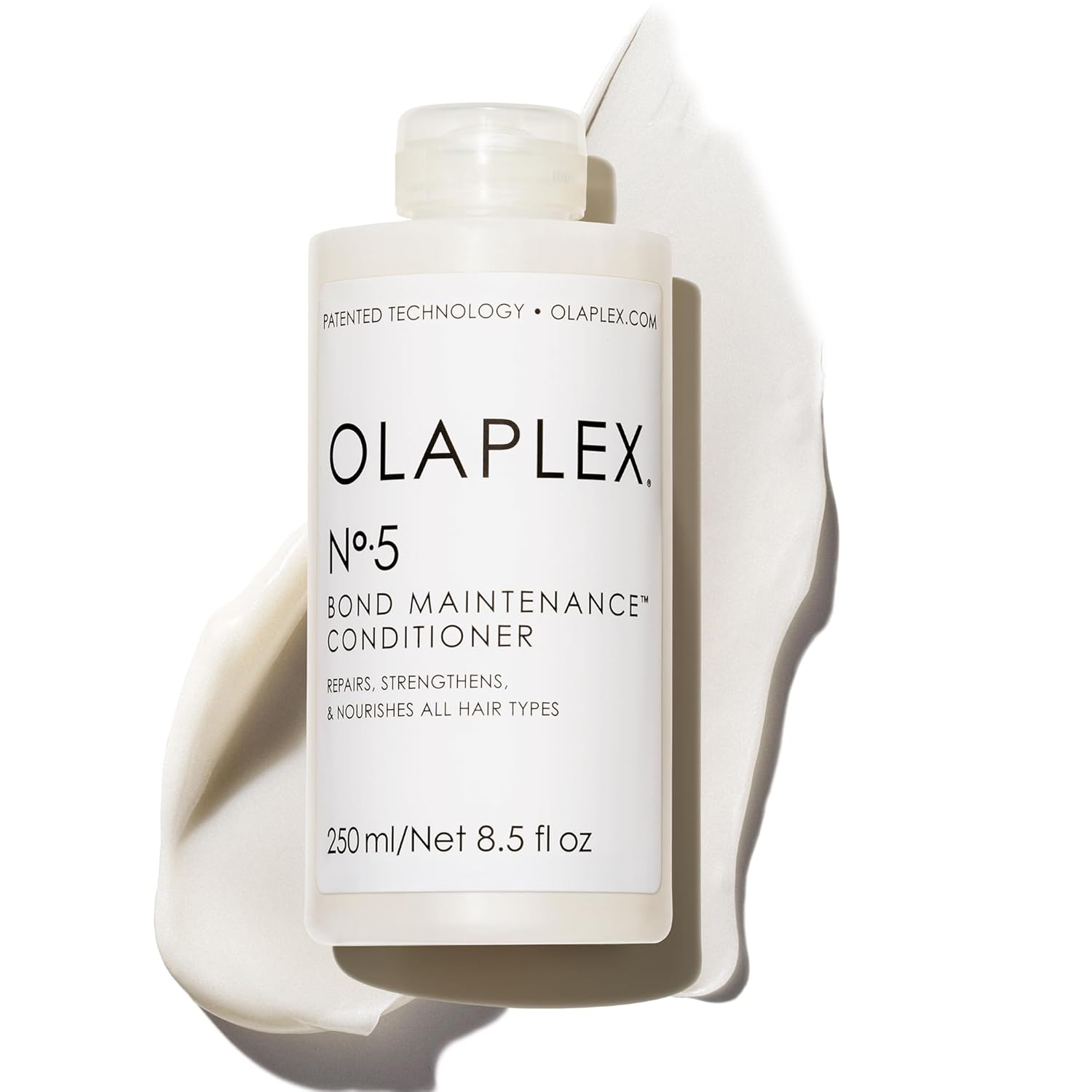 Olaplex N&amp;ordm;. 5 Bond Maintenance Conditioner: Reduces Breakage &amp;amp; Strengthens Hair | Hydrates, Smooths &amp;amp; Detangles | for Coily, Curly, Straight, and Wavy, 250 Ml / 8.5 Fl. Oz.
