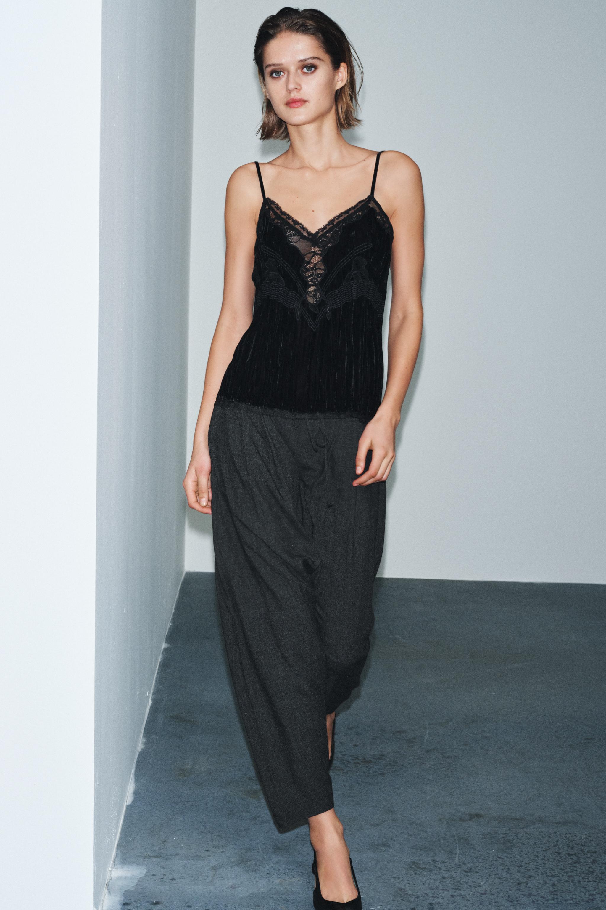 Velvet Lace Top Zw Collection