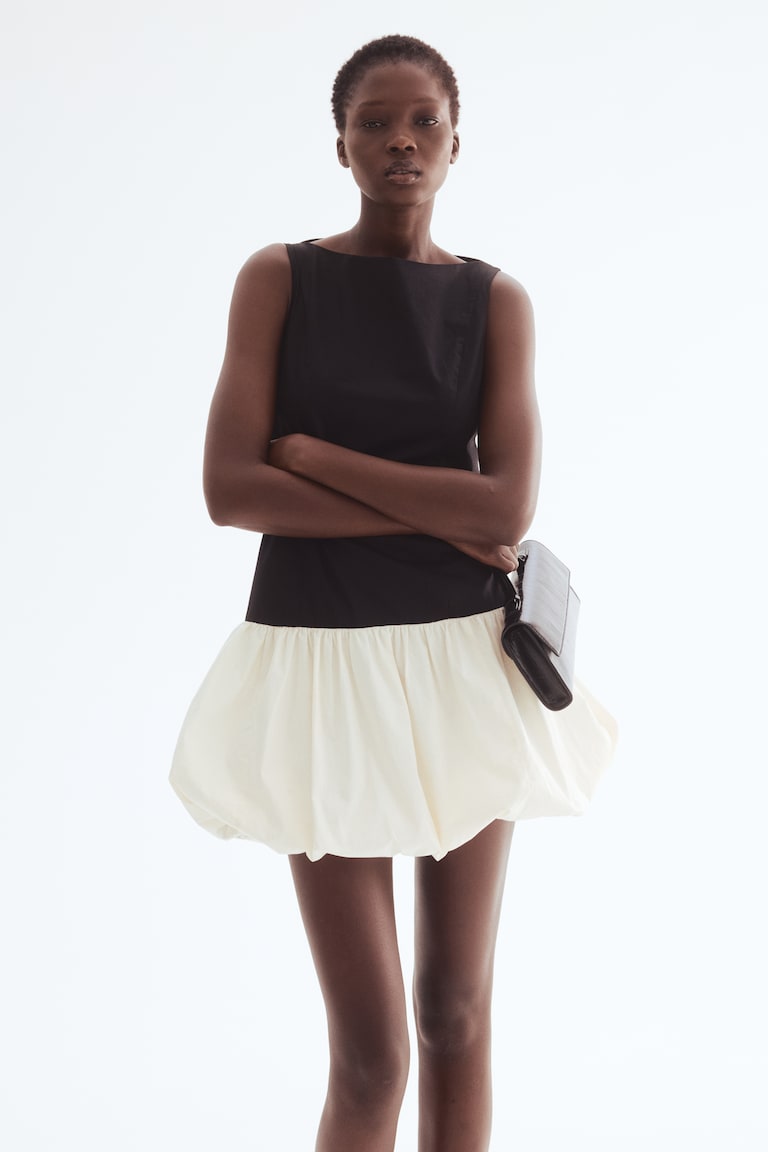 Bubble-Hem Dress