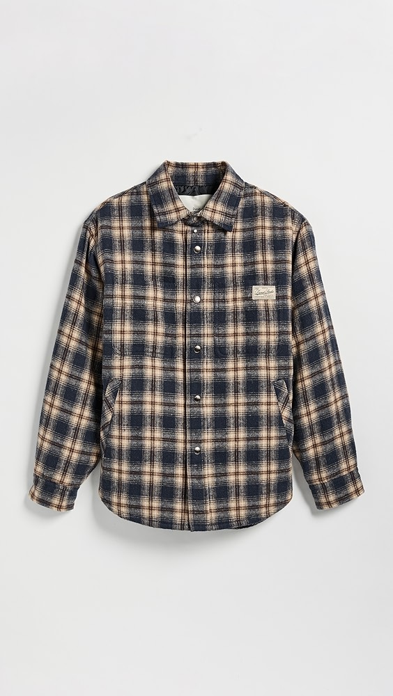 Dunst Unisex Quilted Check Flannel Shirt