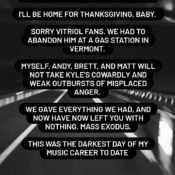 Vitriol Frontman Kyle Rasmussen Left at Gas Station as Bandmates Quit Mid-Tour