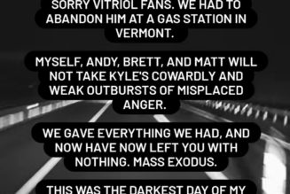 Vitriol Frontman Kyle Rasmussen Left at Gas Station as Bandmates Quit Mid-Tour