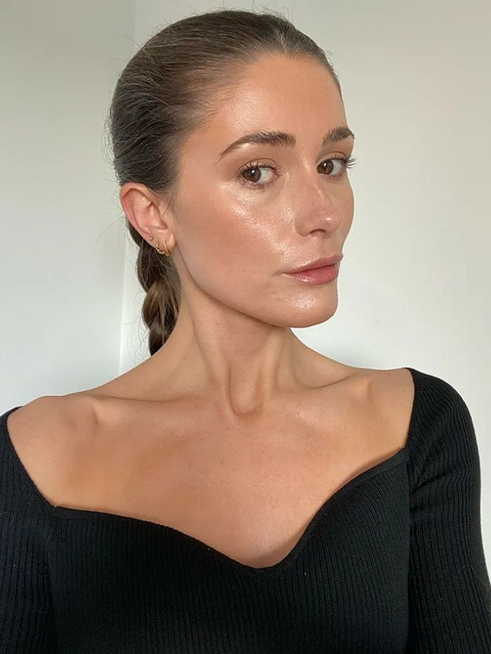 Beauty editor Eleanor Vousden after using the Beauty Pie Triple Hyaluronic Acid Lipopeptide Serum