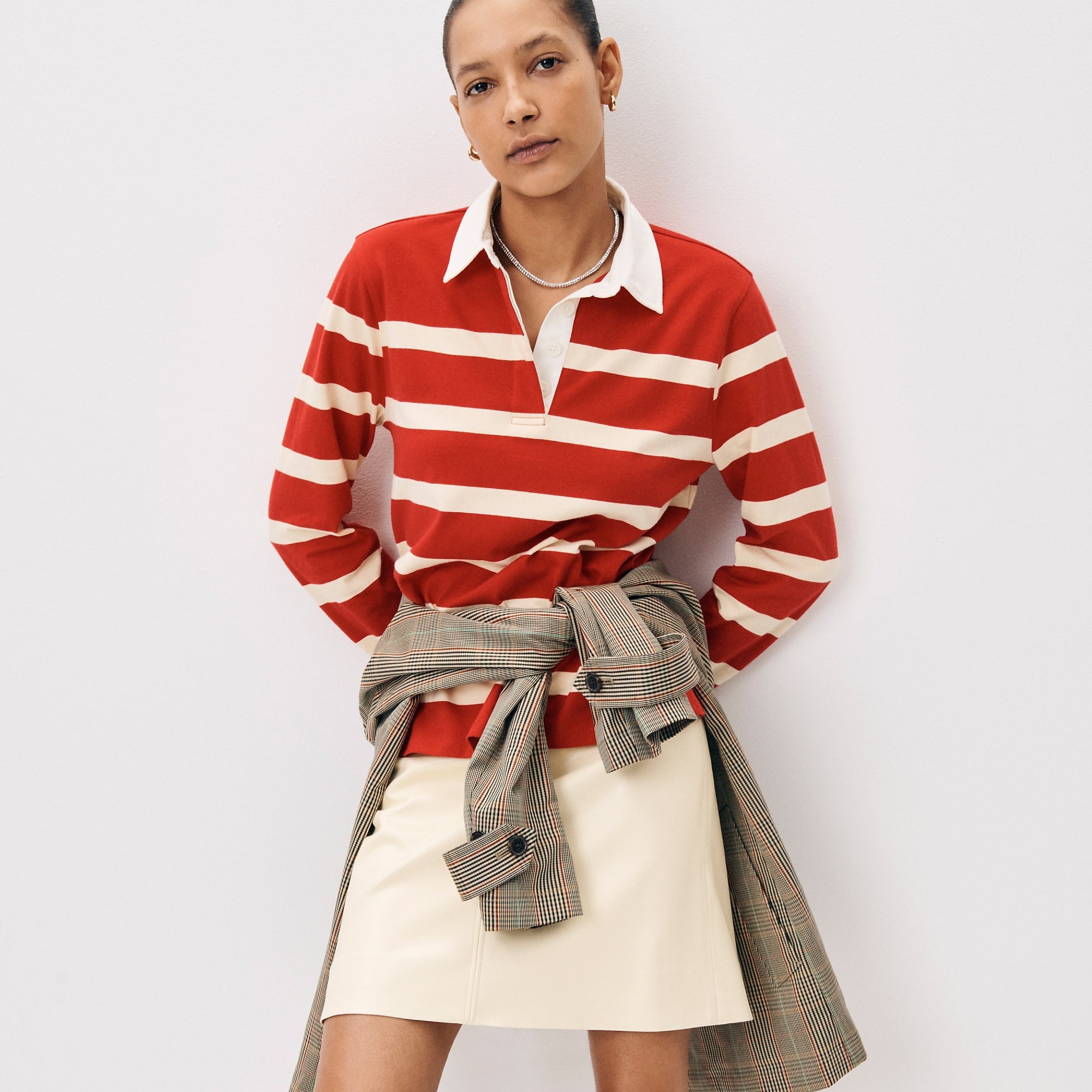 J.Crew, New Premium-Weight Classic Rugby Shirt With Embellishments