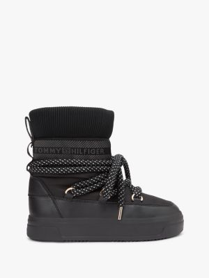 Water-Repellent Lace-Up Snow Boot