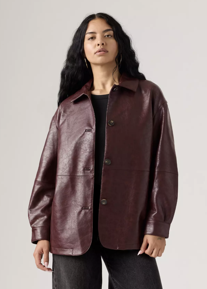 Levi's, Faux Leather Vintage Blazer