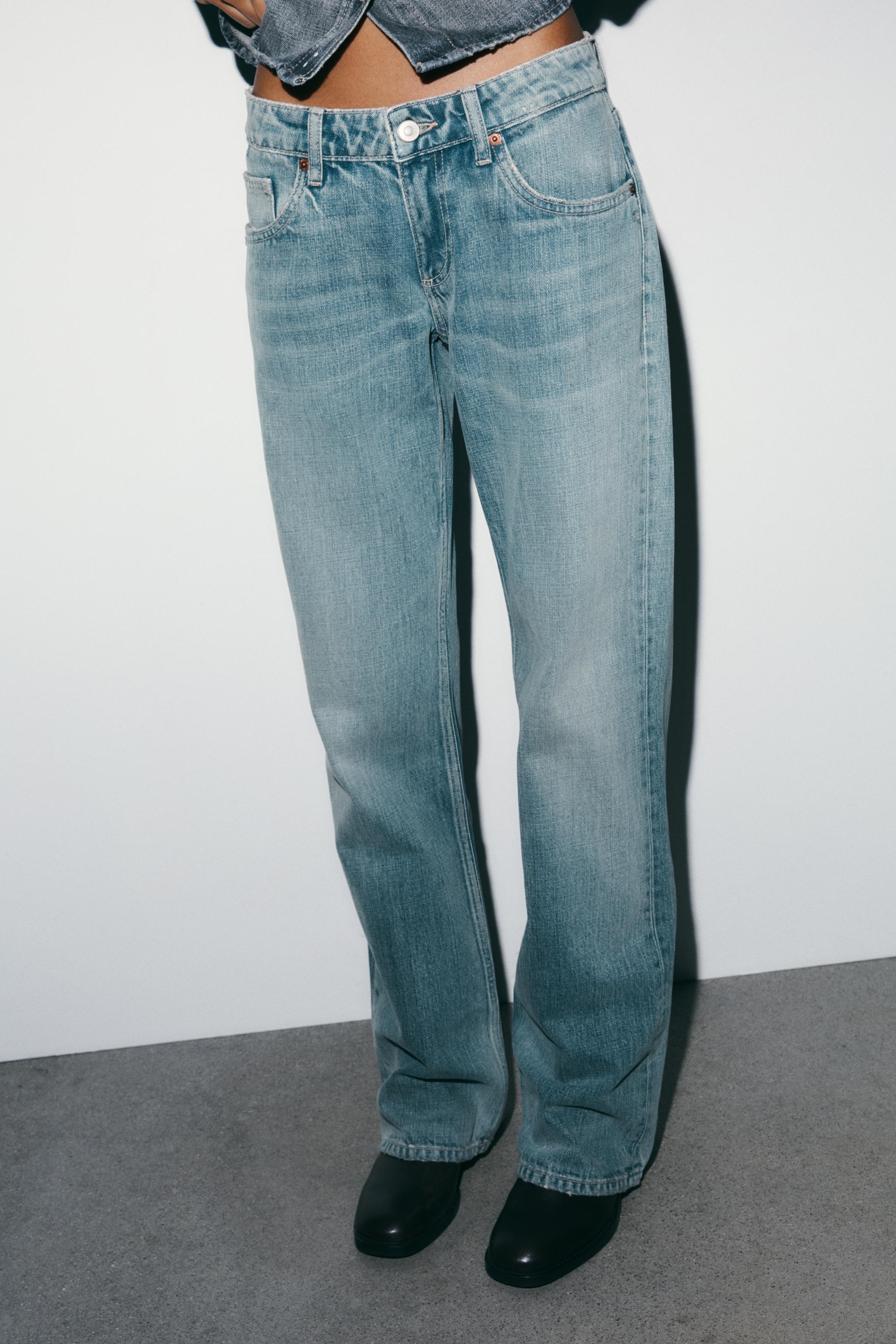 Trf Wide Leg Low Rise Jeans