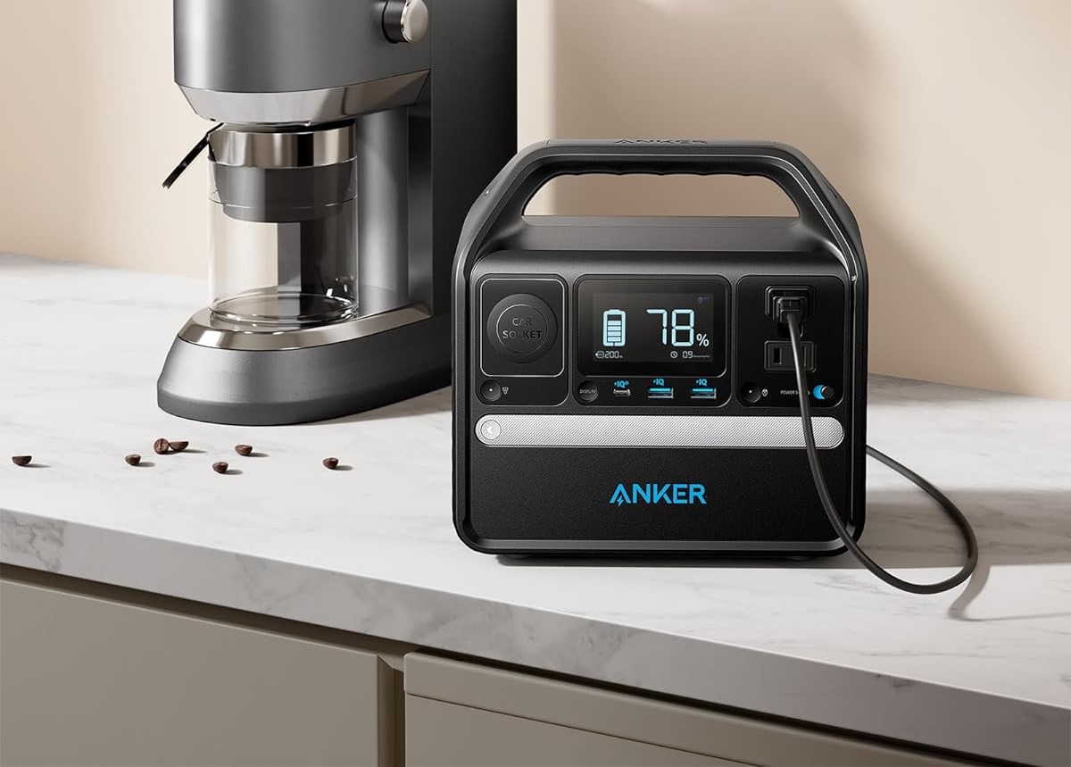 Anker 521 portable power station sitting on counter