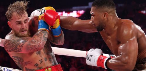 Anthony Joshua Defeats Jake Paul in a Sixth Round Jawbreaking Knockout