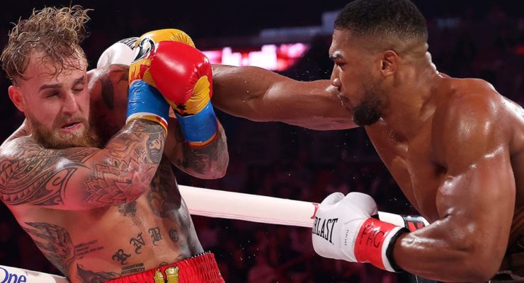 Anthony Joshua Defeats Jake Paul in a Sixth Round Jawbreaking Knockout