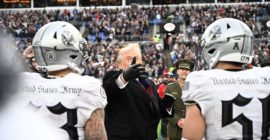 Donald Trump Clowned For “One of The Worst Coin Tosses Ever” At Army/Navy Game
