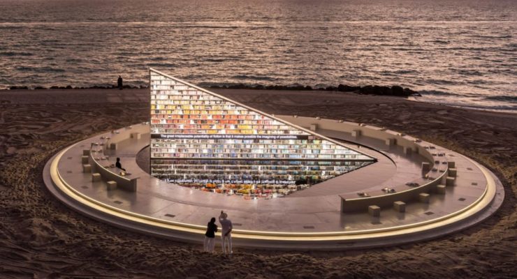 Es Devlin Makes a Book Club Out of Miami's Beachfront in “Library of Us”