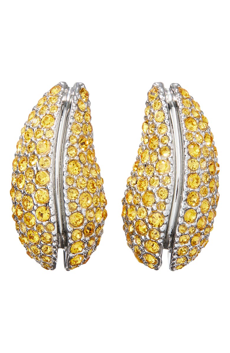 Pav&amp;eacute; Wave Drop Earrings