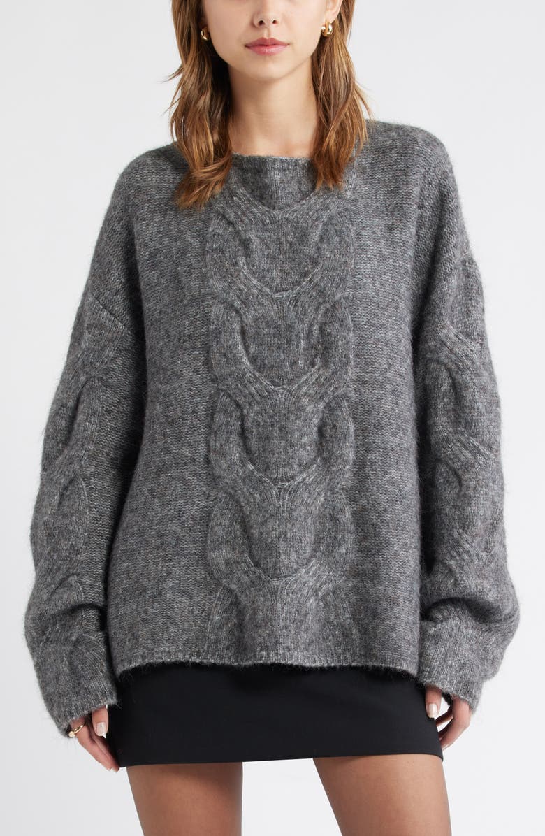 Cable Boatneck Sweater