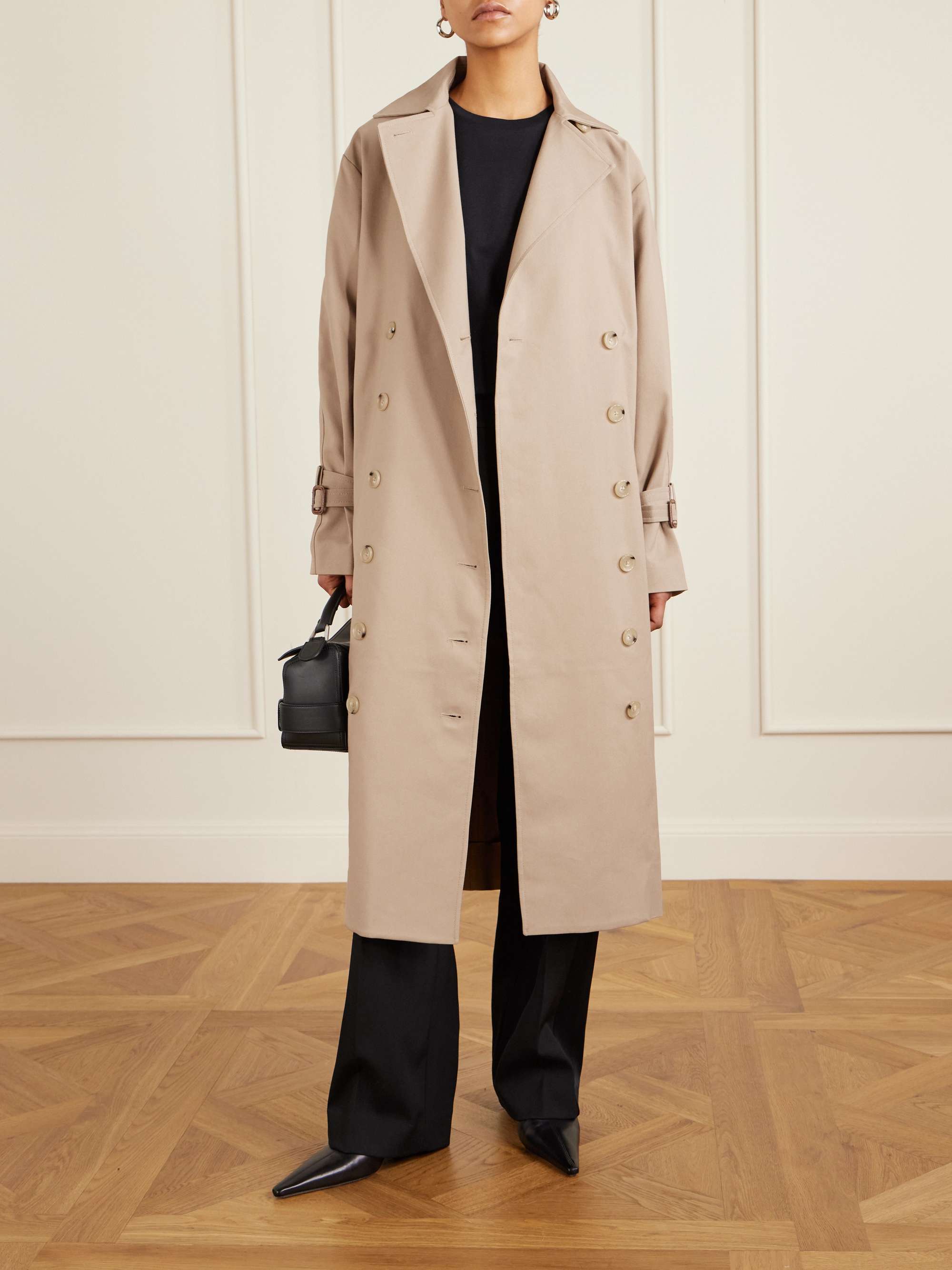Signature Double-Breasted Cotton-Blend Gabardine Trench Coat