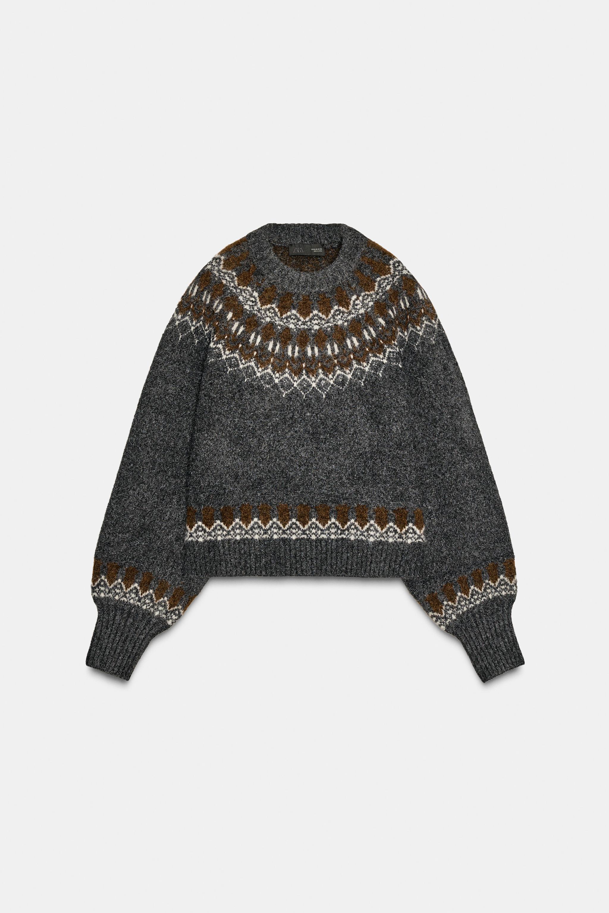 ZARA Jacquard Knit Jumper