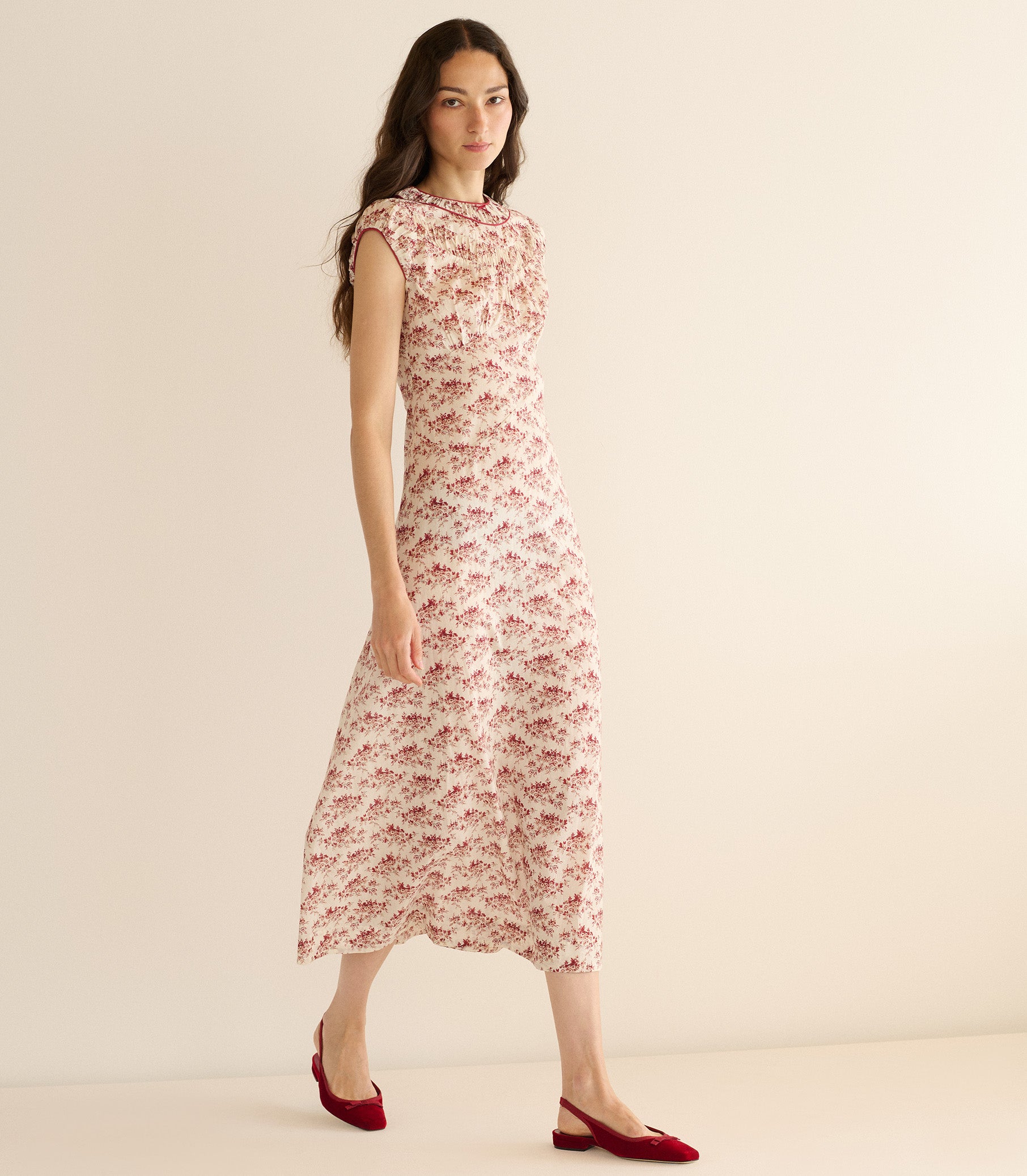 Raphaela Dress -- Ivory Rosier Floral
