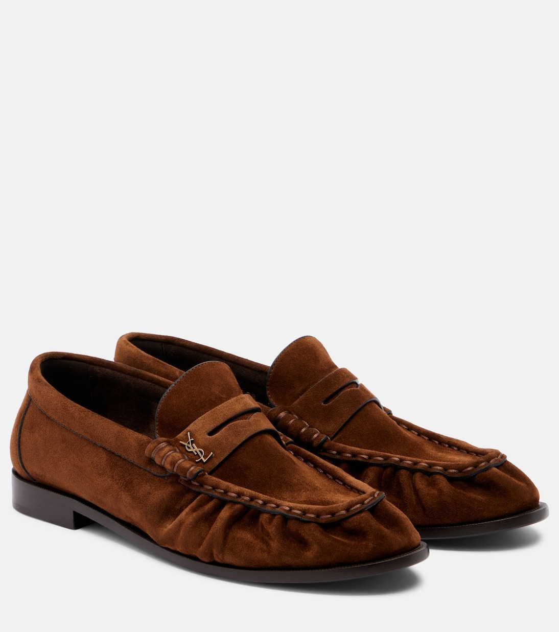 Saint Laurent, Le Loafer Suede Pennt Loafers