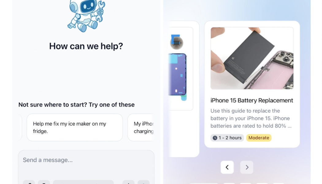 iFixit’s FixBot helps with repairs ‘the way a master technician would’