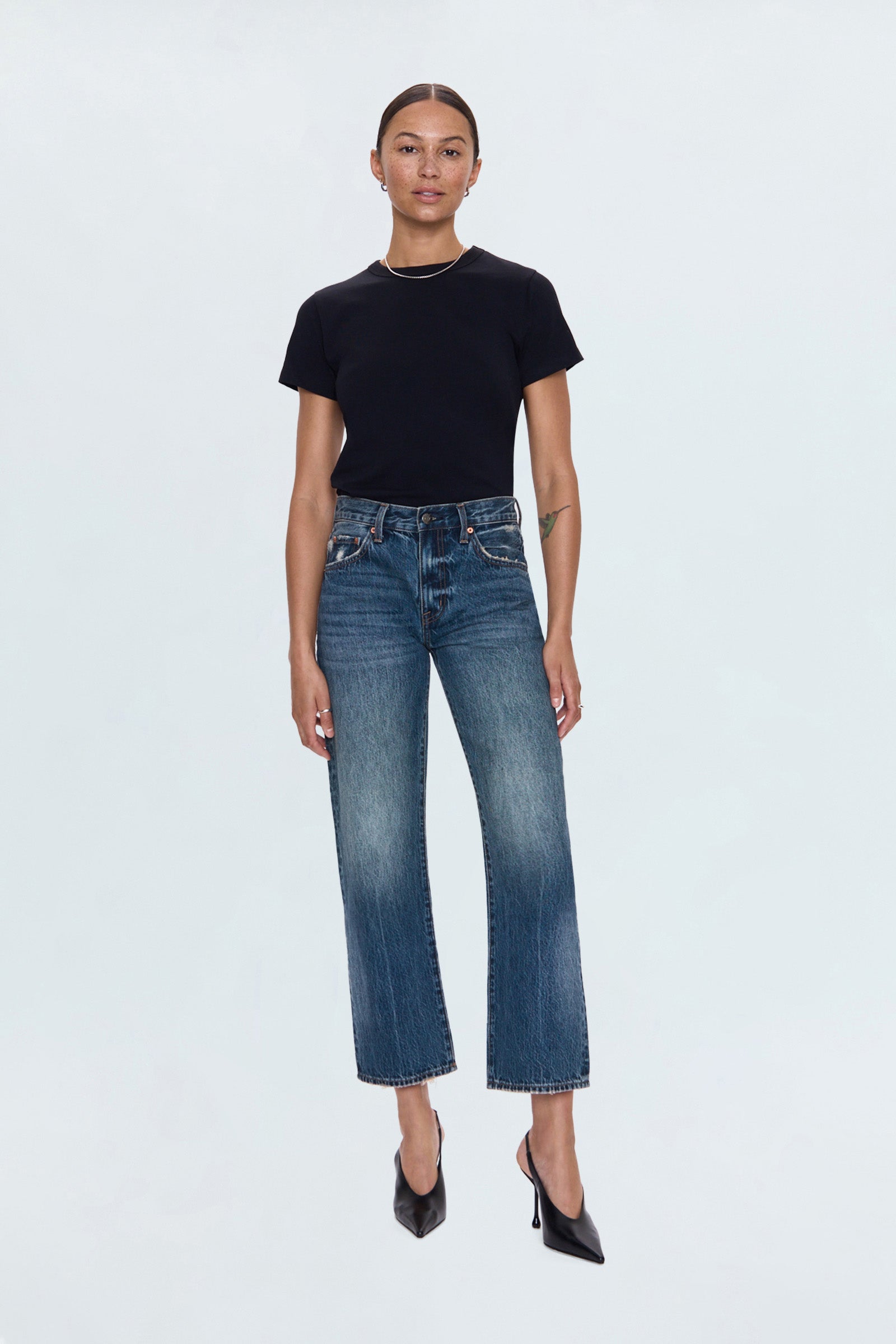 Lexi Mid Rise Bowed Straight Jean - Artisan - Artisan / 24