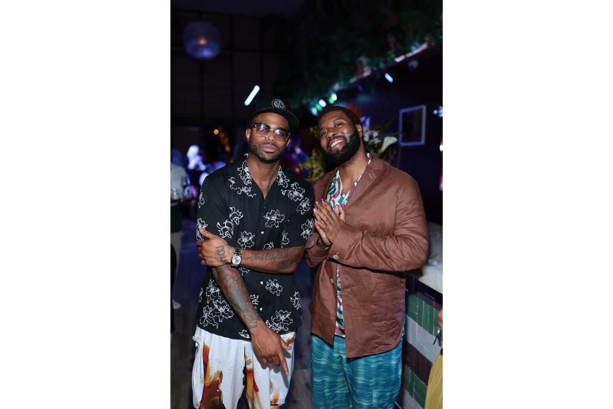 Rivian x It's Good Miami Art Week Las Lap Dinner Borealis Purple Artworks