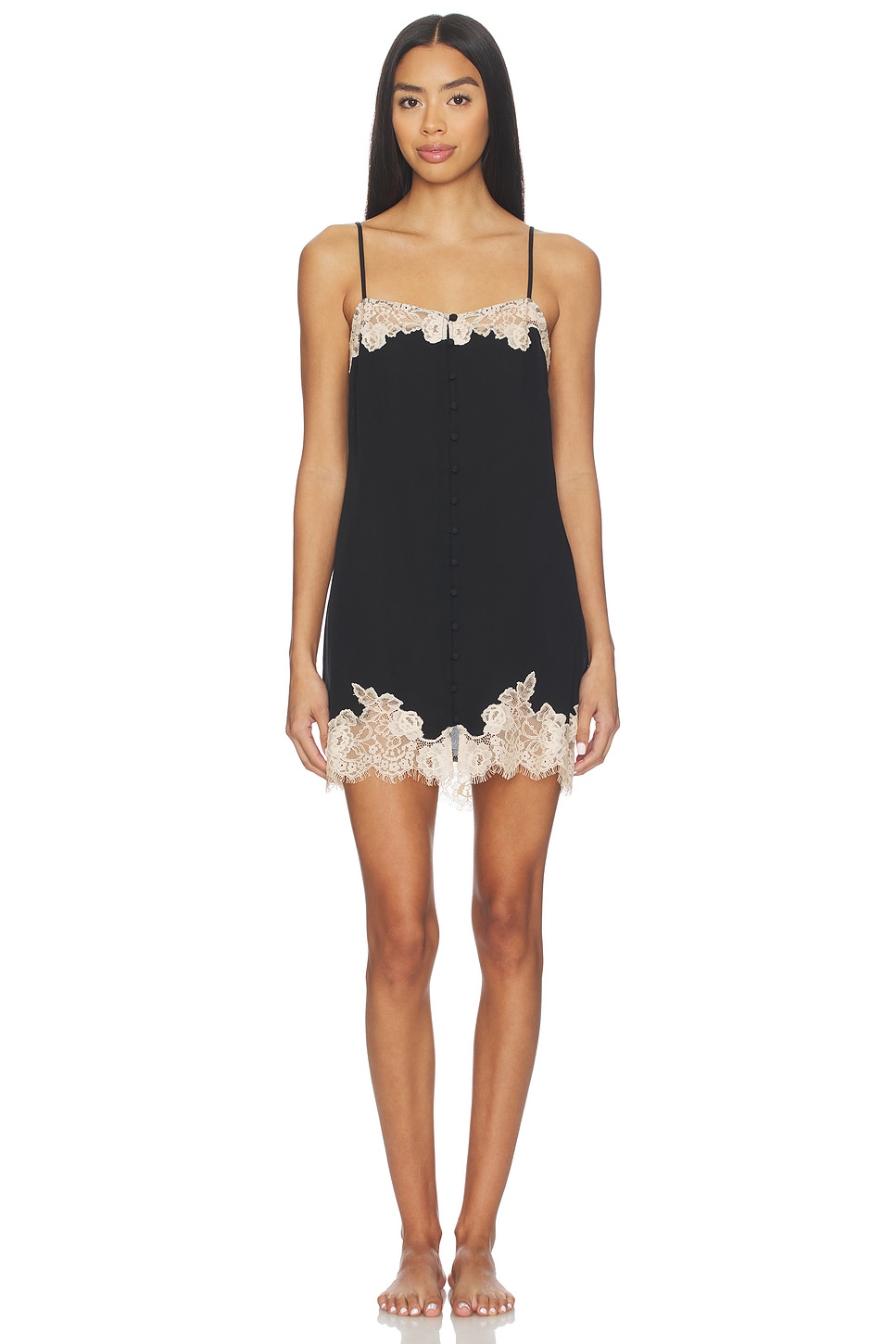 Juliet Lace Button Slip