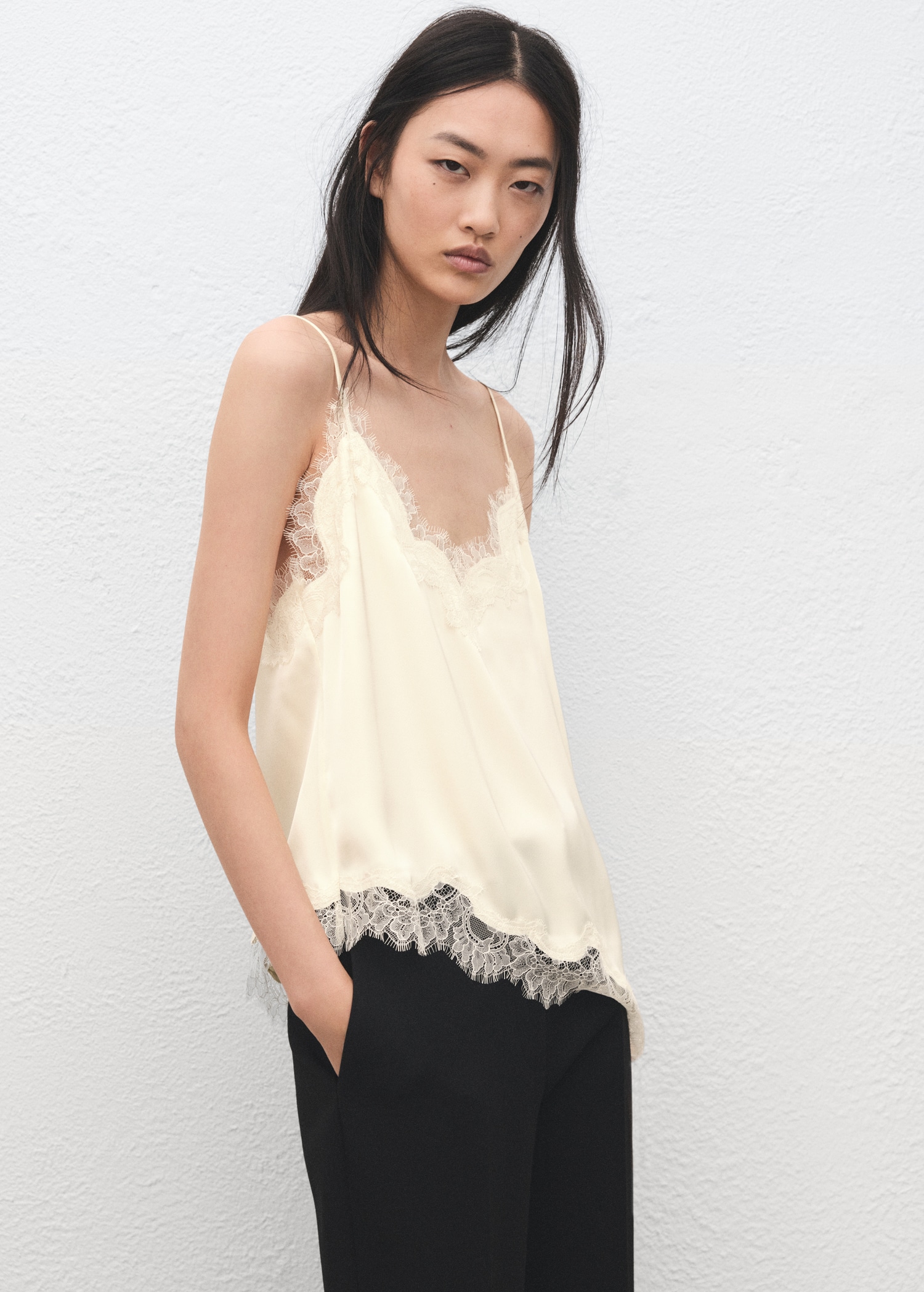 Lace Top - Women | Mango Usa