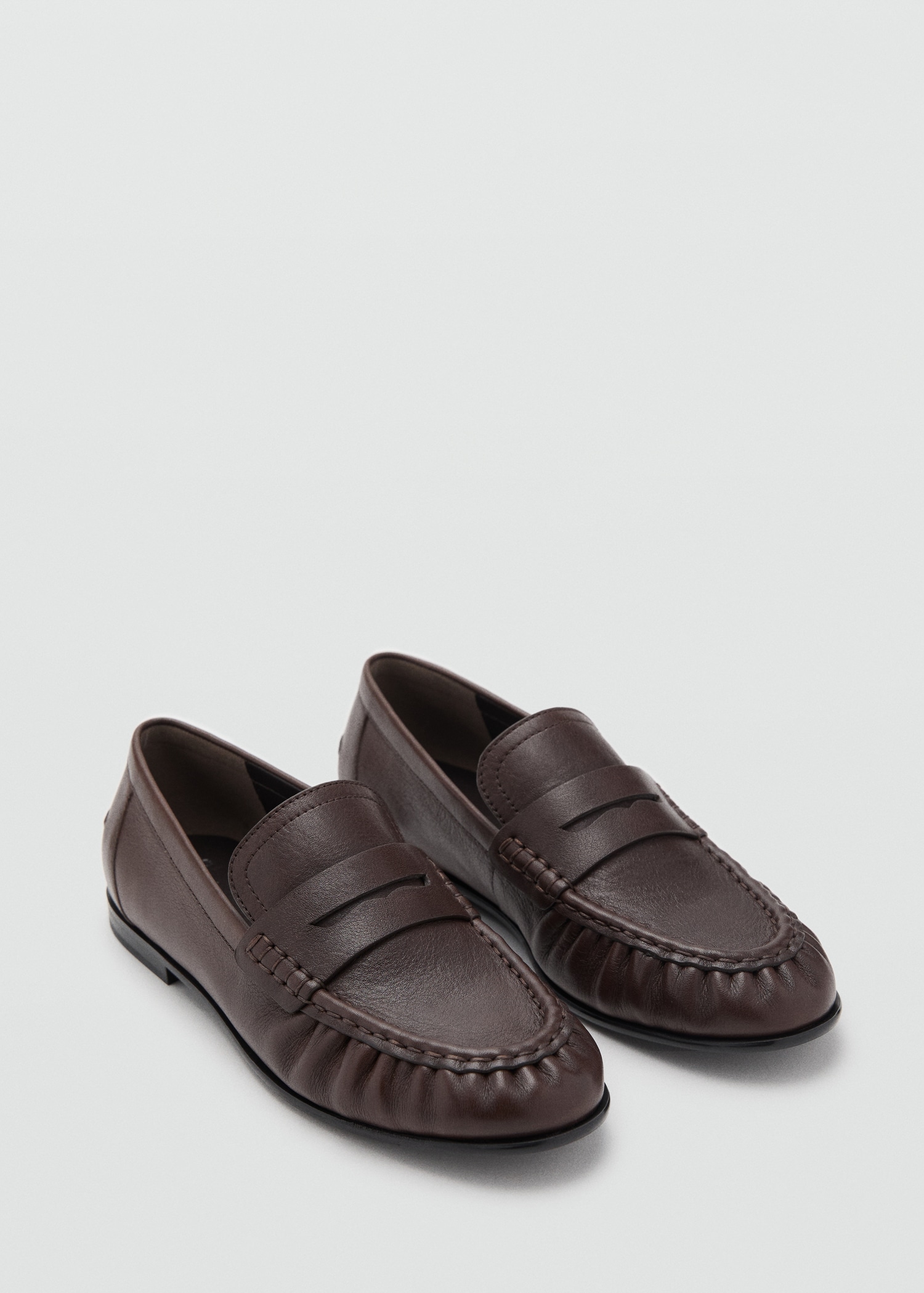 Leather Penny Loafers - Women | Mango Usa