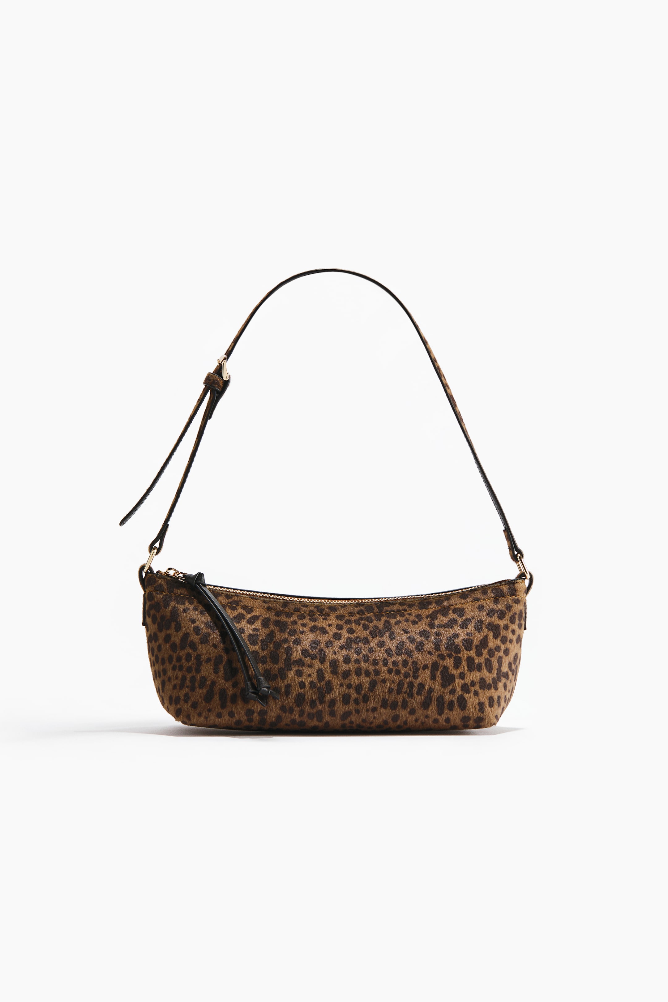 Shoulder Bag - Dark Beige/leopard Print