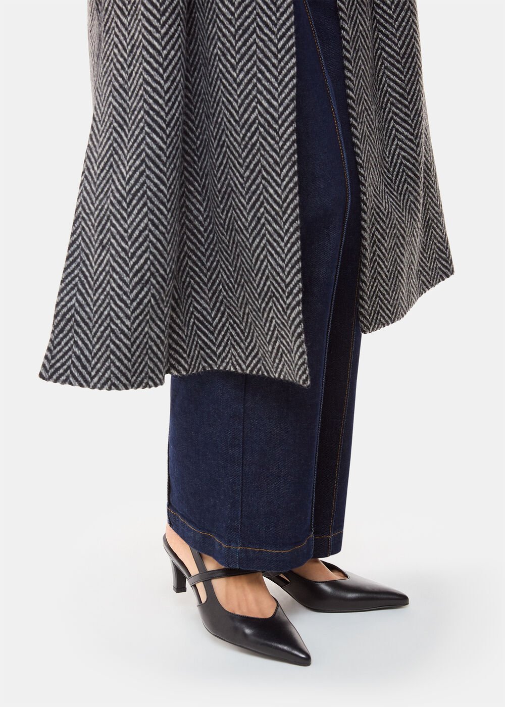 Black Cecily Slingback Heel