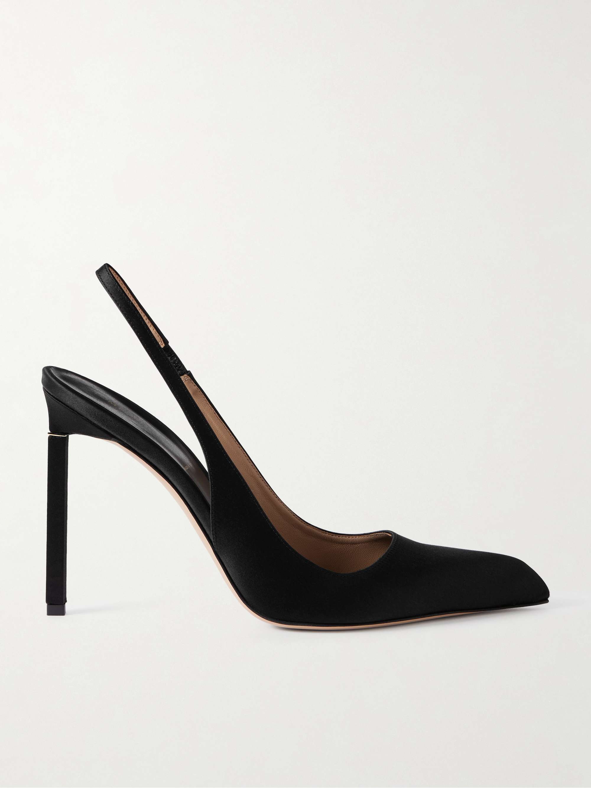 Satin Slingback Pumps