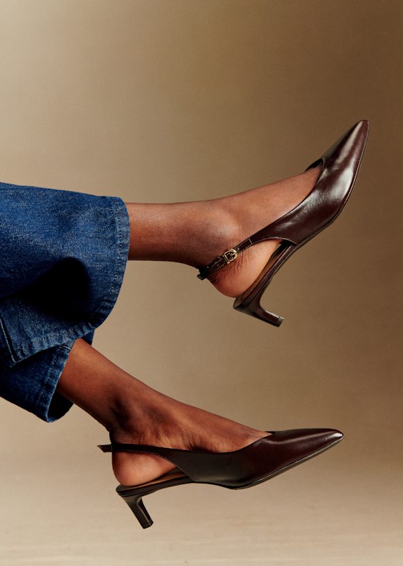 Serena High Heels - Vintage Bordeaux - Bovine Leather - S&amp;eacute;zane