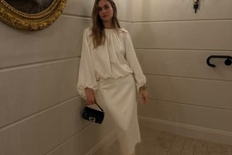 Not Sparkles, No Velvet—This is the Elegant Dress Trend French Women Wear During Party-Season Instead