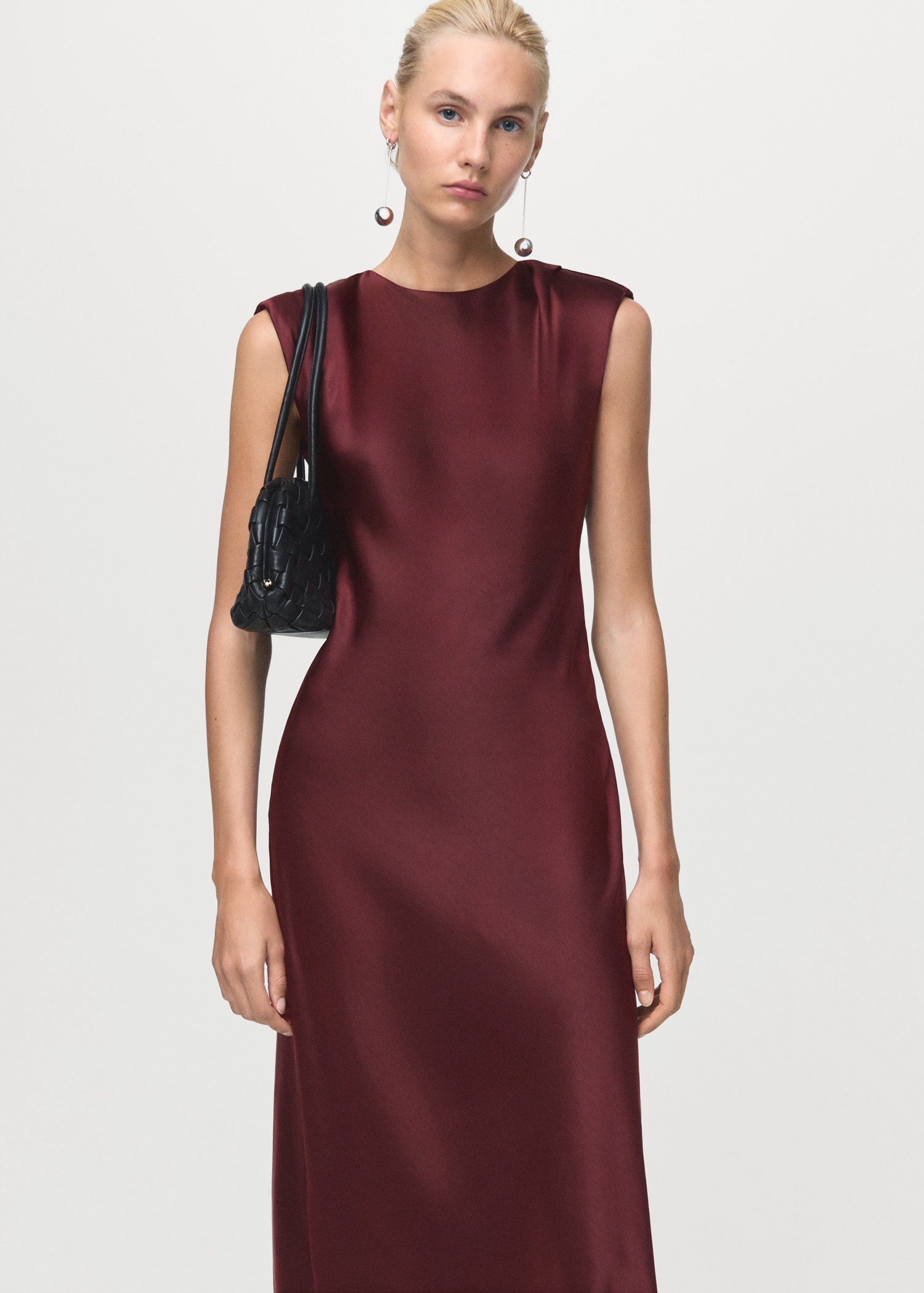 Fitted Satin Dress - Women | Mango United Kingdom