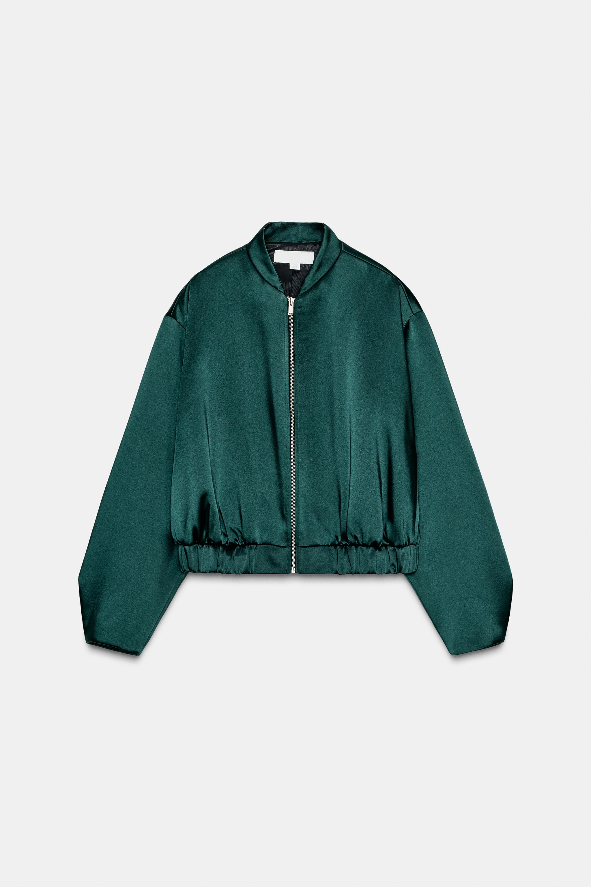 Satin Bomber Jacket