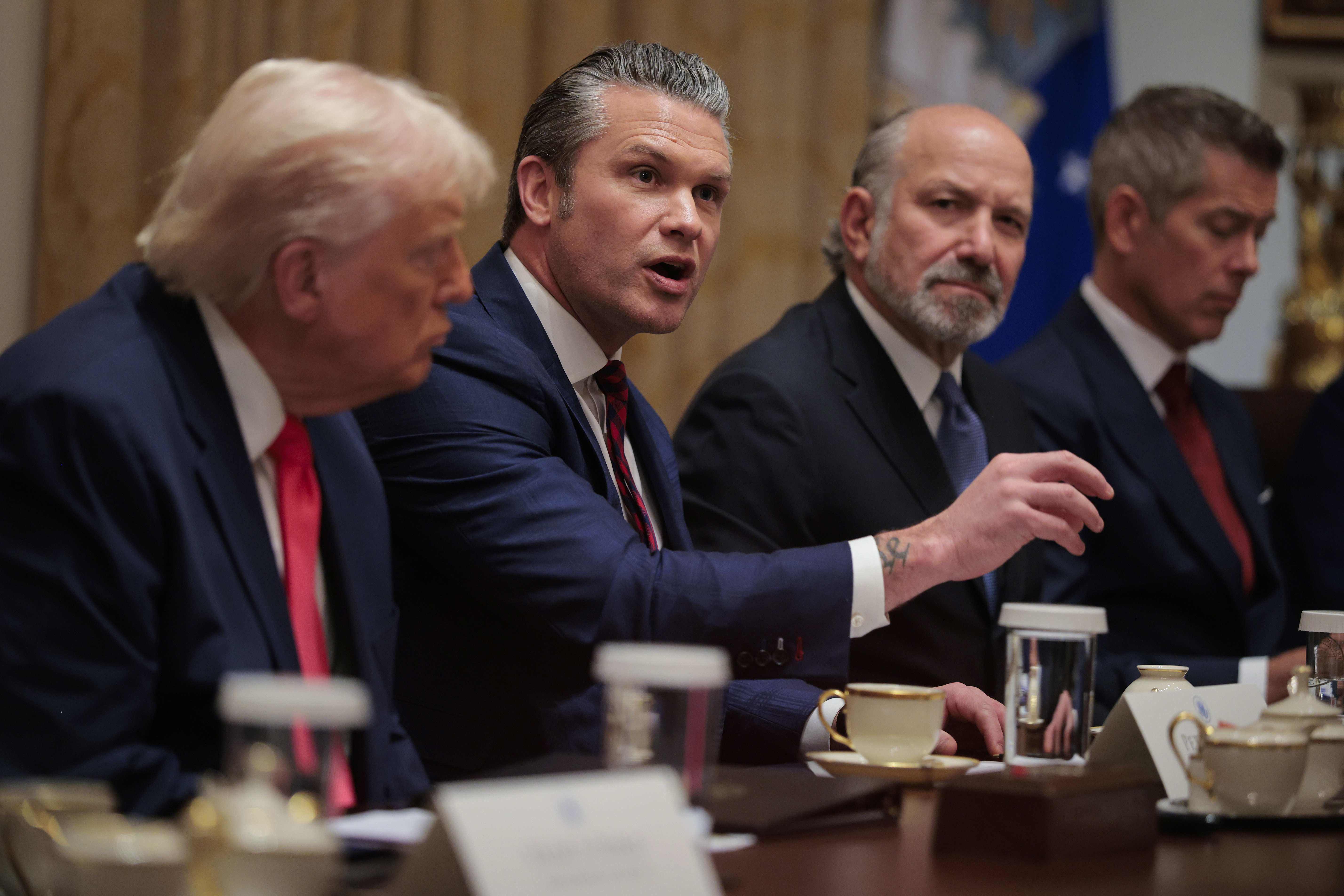 President Trump Meets With His Cabinet At The White House