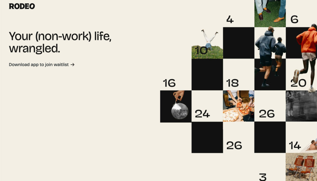 Rodeo is an app for making plans with friends you already have