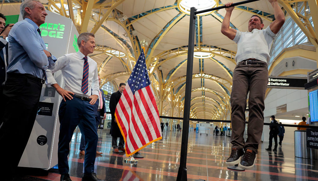 Sean Duffy & Robert F. Kennedy Jr. Clowned For Holding Struggle Pull Up Contest In Airport