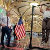 Sean Duffy & Robert F. Kennedy Jr. Clowned For Holding Struggle Pull Up Contest In Airport
