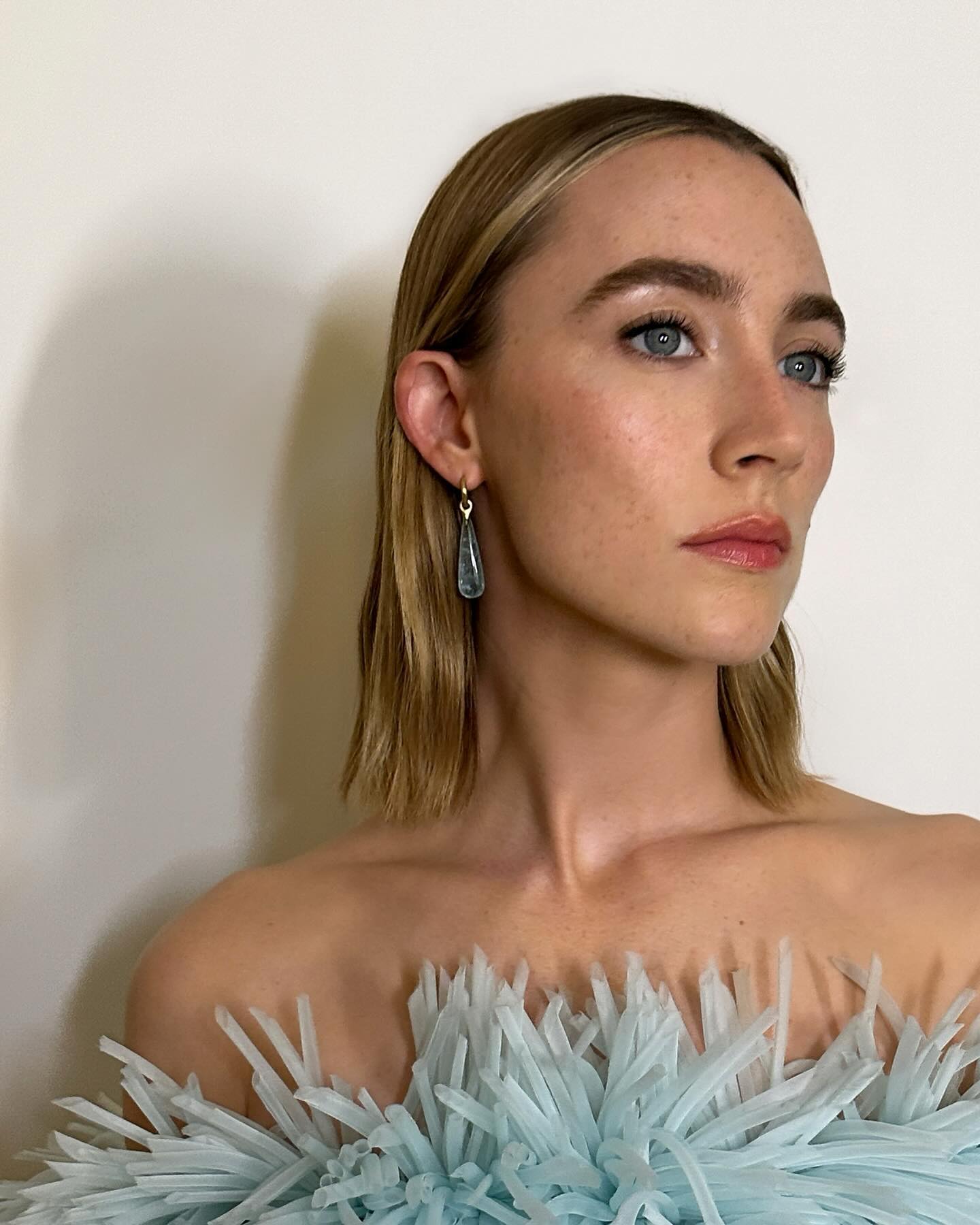 Saoirse Ronan with precision bob cut - short hair trends 2026