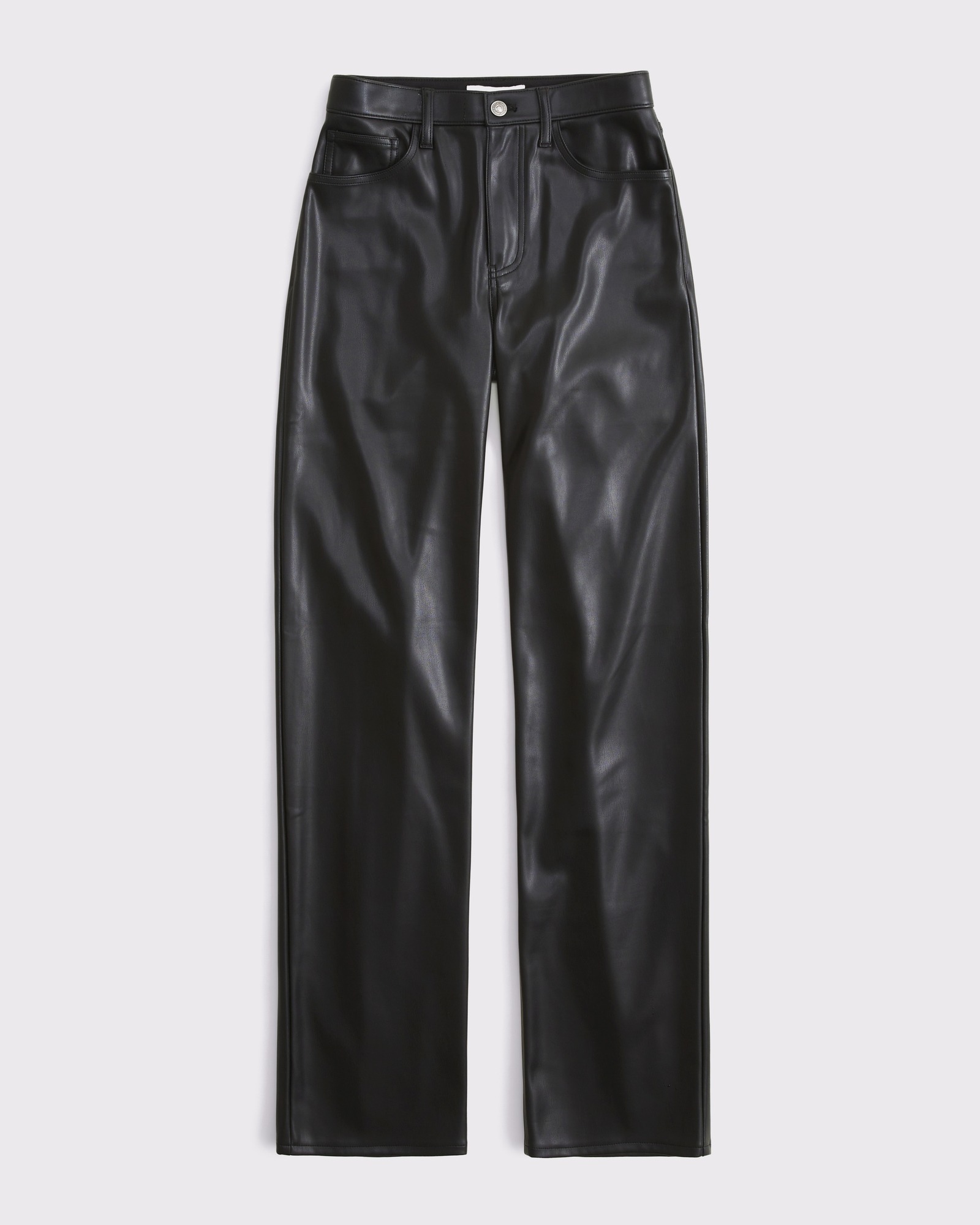 abercrombie, High Rise &#039;90s Relaxed Vegan Leather Pant