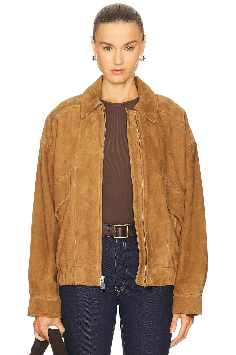 Wren Suede Bomber