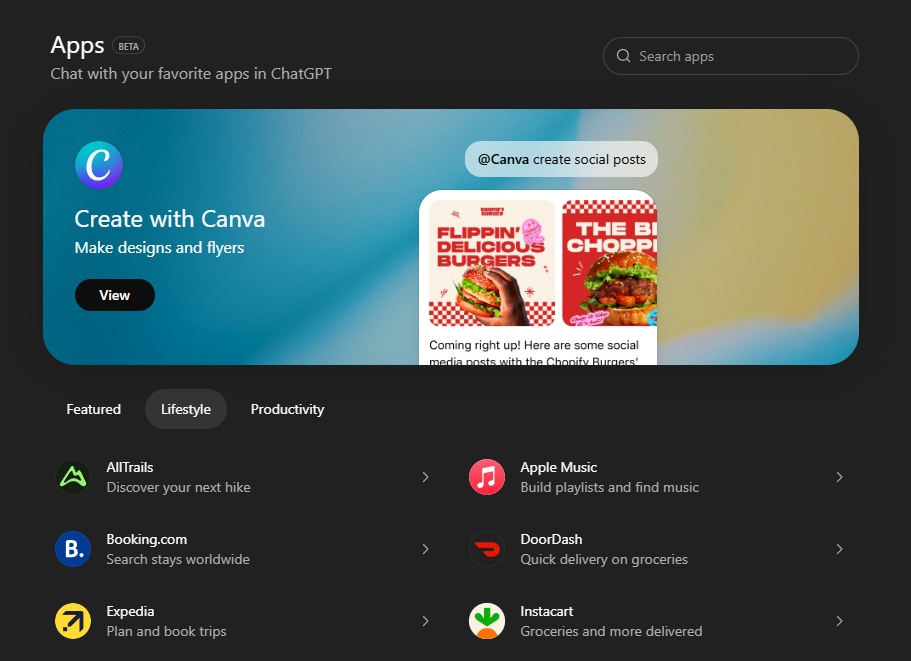 OpenAI App Directory