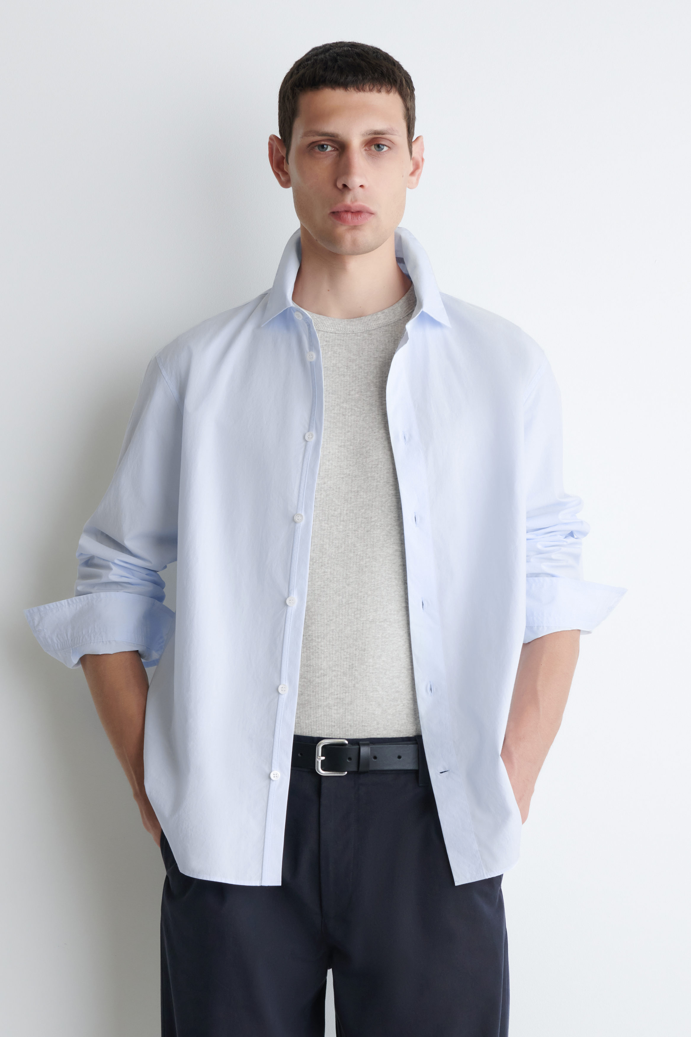 Relaxed Pima Cotton Poplin Shirt